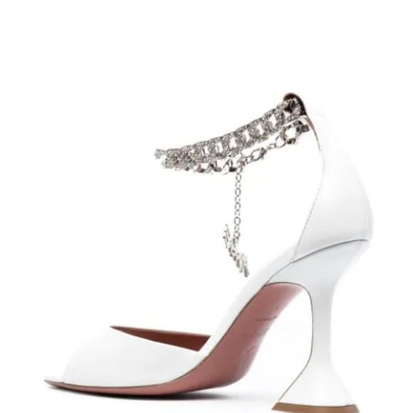 NIB Amina Muaddi Flasko sandals without ankle straps - Picture 4 of 9